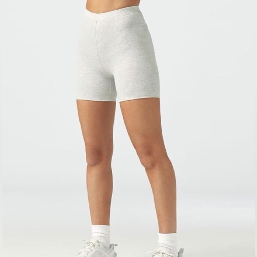 Joah Brown Ribbed Bike Shorts